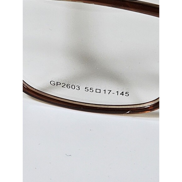 GIANNI PO WOMEN'S EYEGLASSES GP 2603 55-17 145 Brown Tortoise NWT DEMO LENSES - Picture 7 of 16